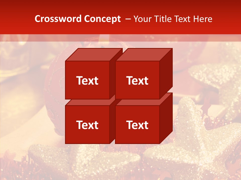 Symbol Gift Star PowerPoint Template