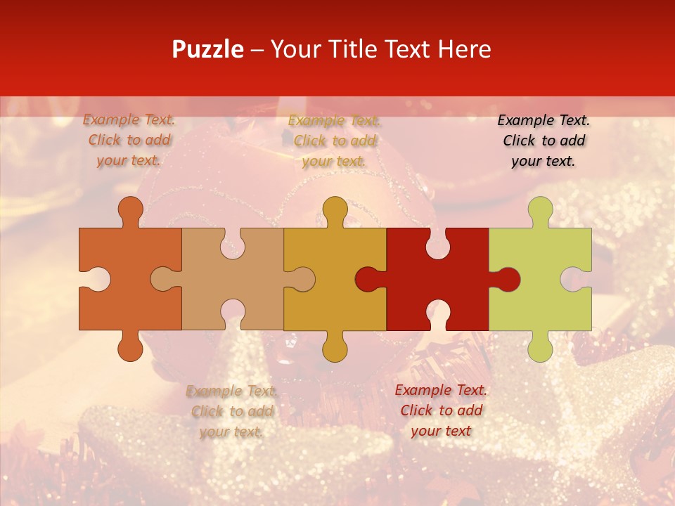 Symbol Gift Star PowerPoint Template