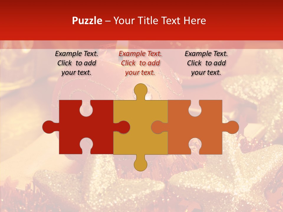 Symbol Gift Star PowerPoint Template