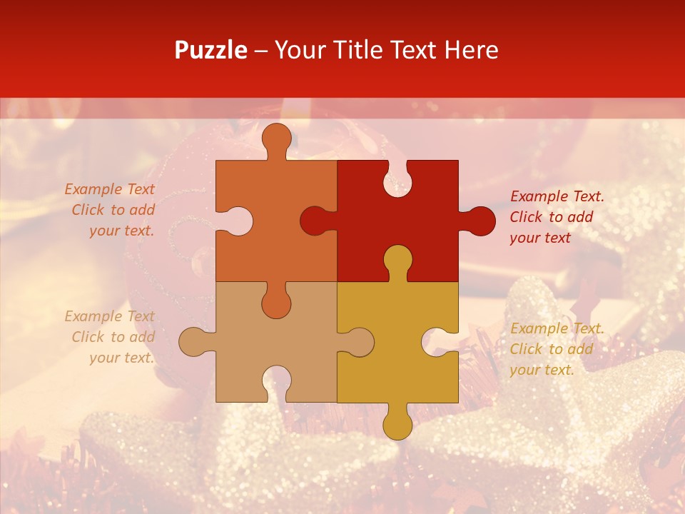 Symbol Gift Star PowerPoint Template