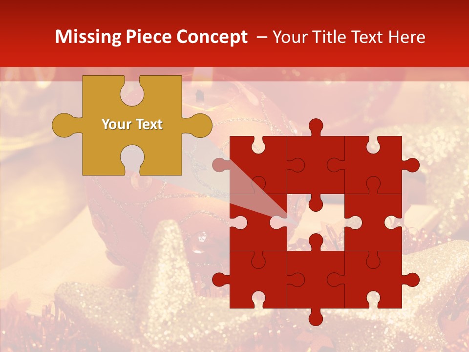 Symbol Gift Star PowerPoint Template