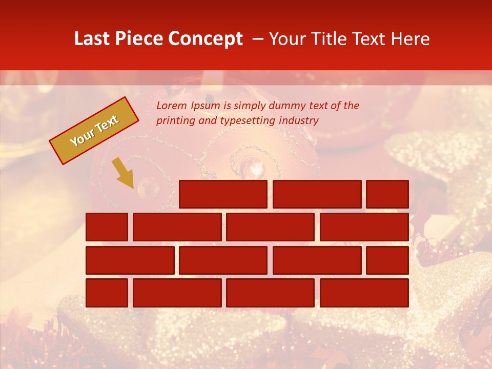 Symbol Gift Star PowerPoint Template