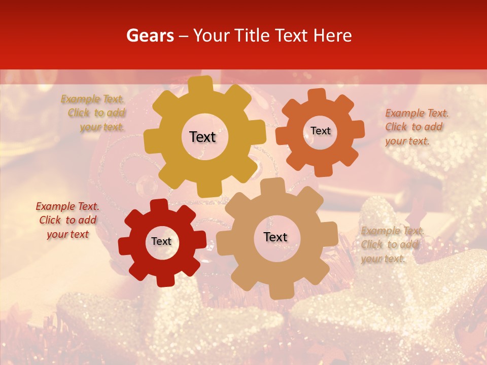 Symbol Gift Star PowerPoint Template