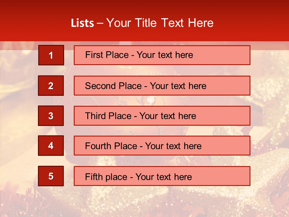 Symbol Gift Star PowerPoint Template