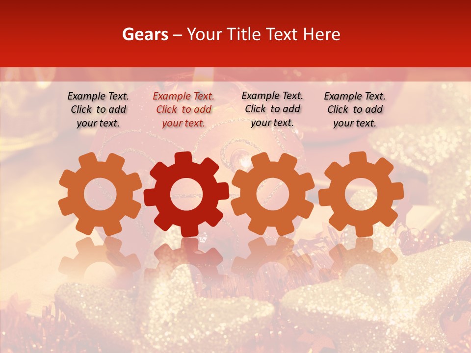 Symbol Gift Star PowerPoint Template