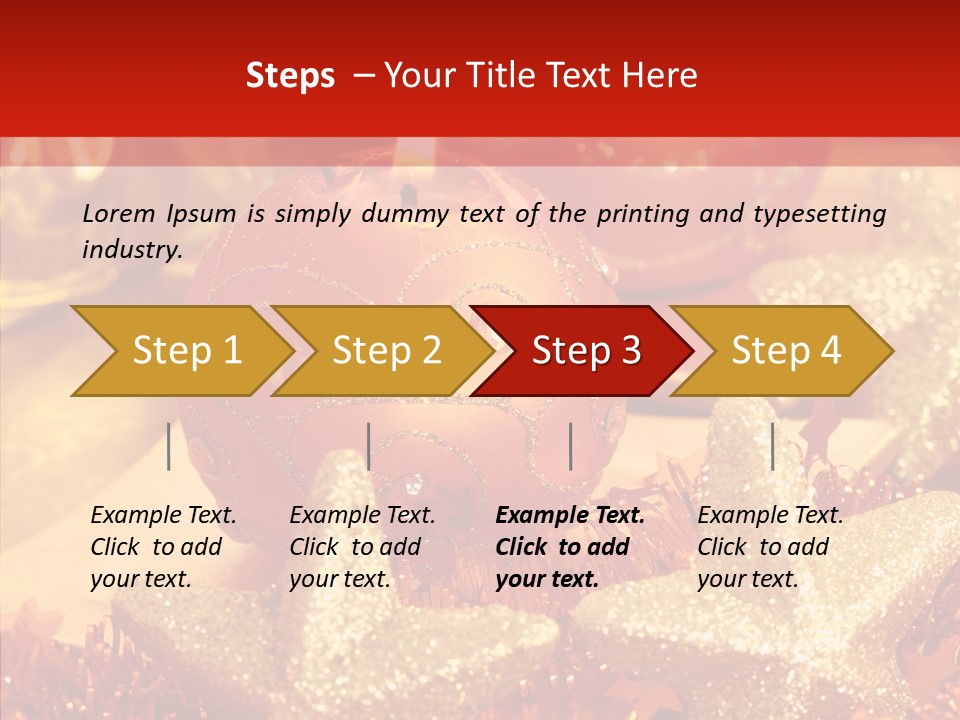 Symbol Gift Star PowerPoint Template