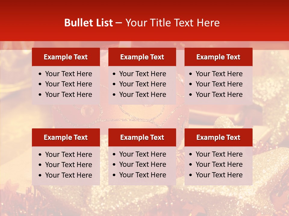 Symbol Gift Star PowerPoint Template