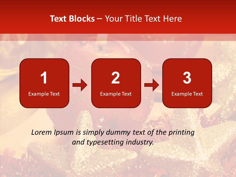 Symbol Gift Star PowerPoint Template