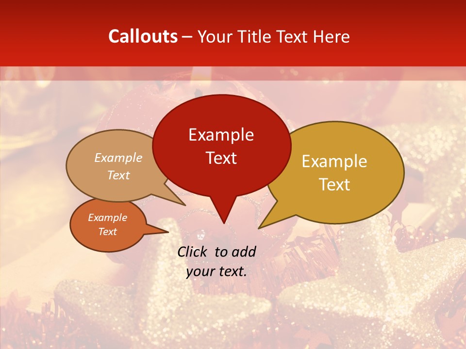 Symbol Gift Star PowerPoint Template