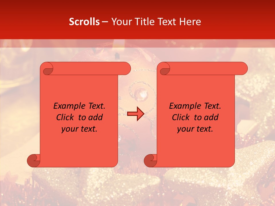 Symbol Gift Star PowerPoint Template