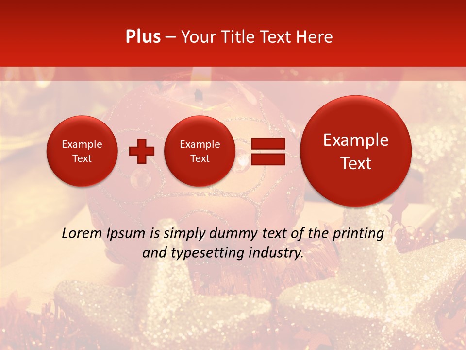 Symbol Gift Star PowerPoint Template