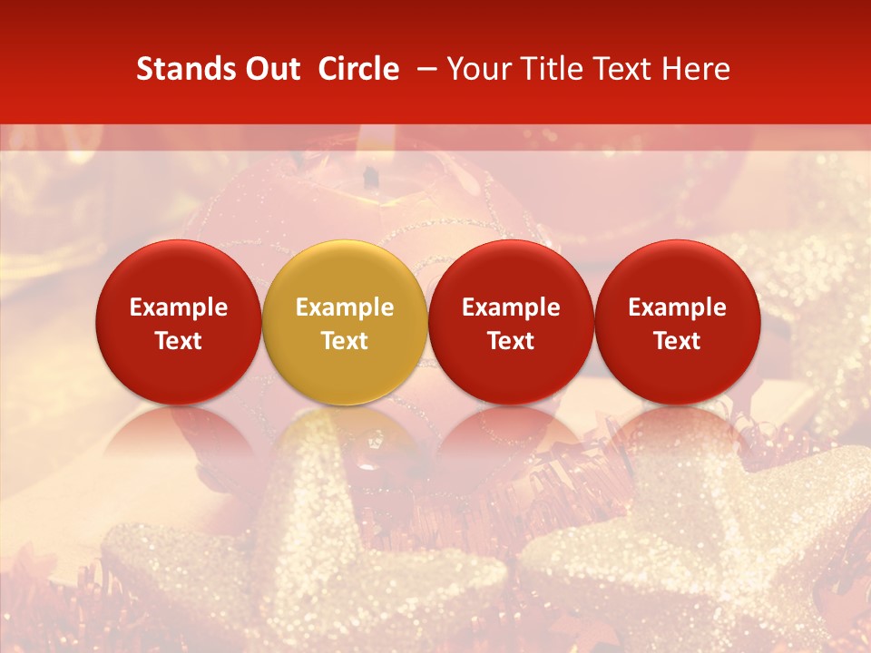 Symbol Gift Star PowerPoint Template
