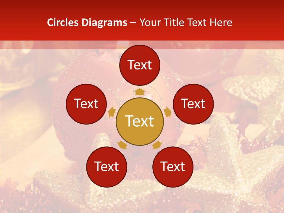 Symbol Gift Star PowerPoint Template