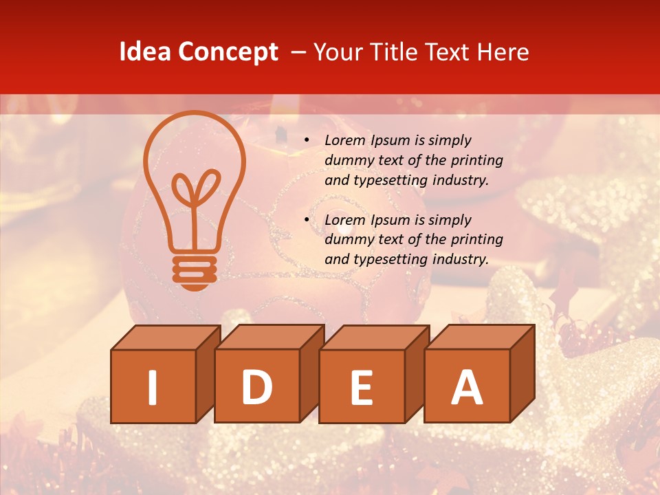 Symbol Gift Star PowerPoint Template