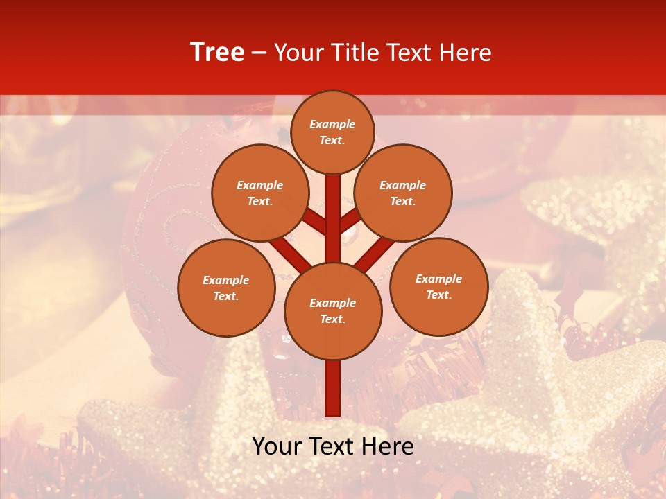 Symbol Gift Star PowerPoint Template