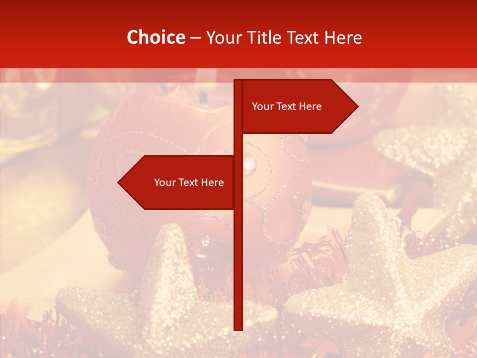 Symbol Gift Star PowerPoint Template