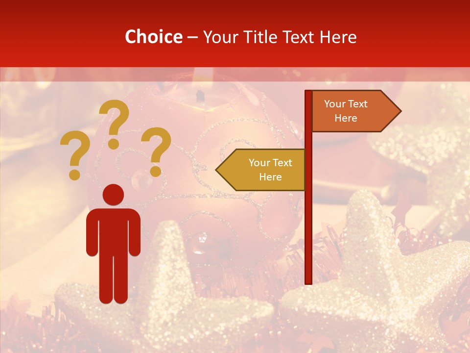 Symbol Gift Star PowerPoint Template