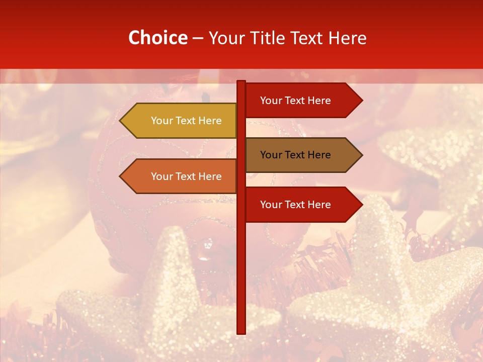 Symbol Gift Star PowerPoint Template