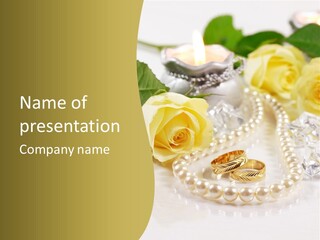 Leaflet Love Rose PowerPoint Template