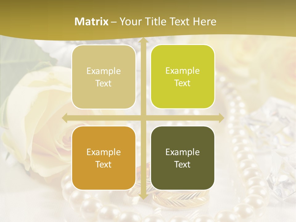 Leaflet Love Rose PowerPoint Template