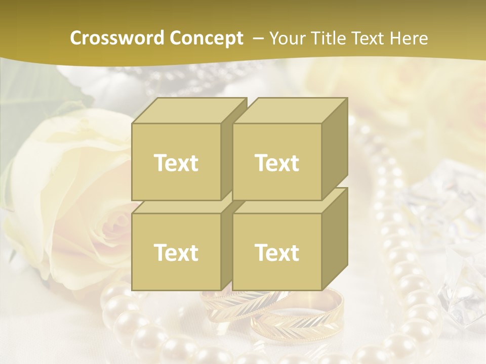 Leaflet Love Rose PowerPoint Template