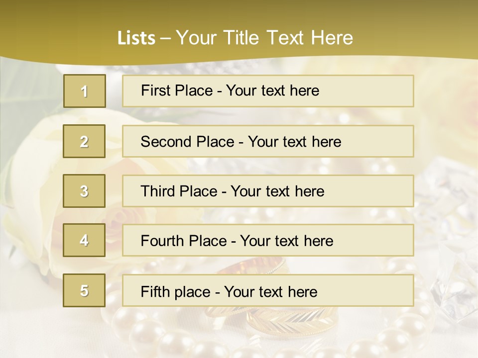 Leaflet Love Rose PowerPoint Template
