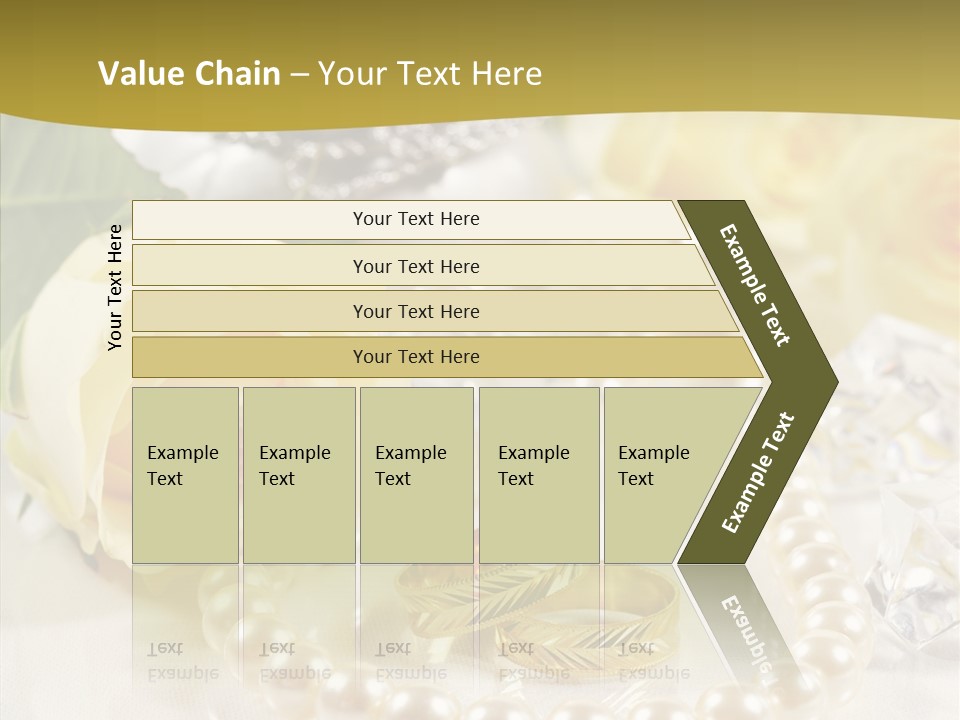 Leaflet Love Rose PowerPoint Template
