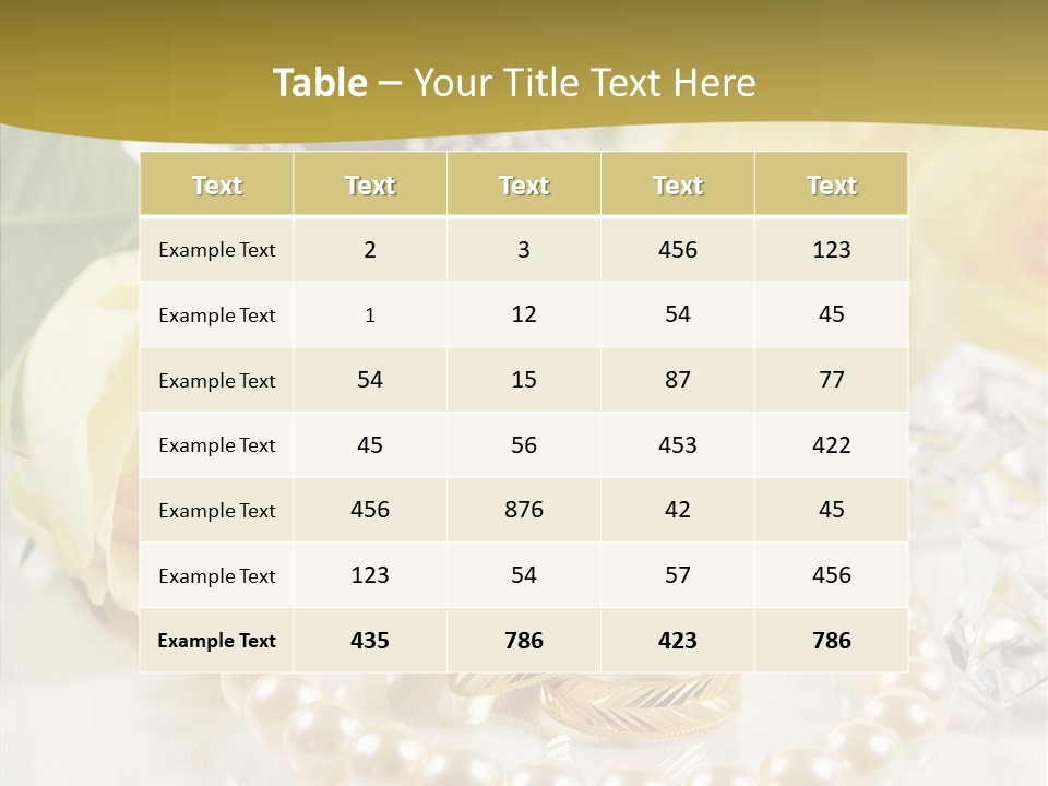 Leaflet Love Rose PowerPoint Template