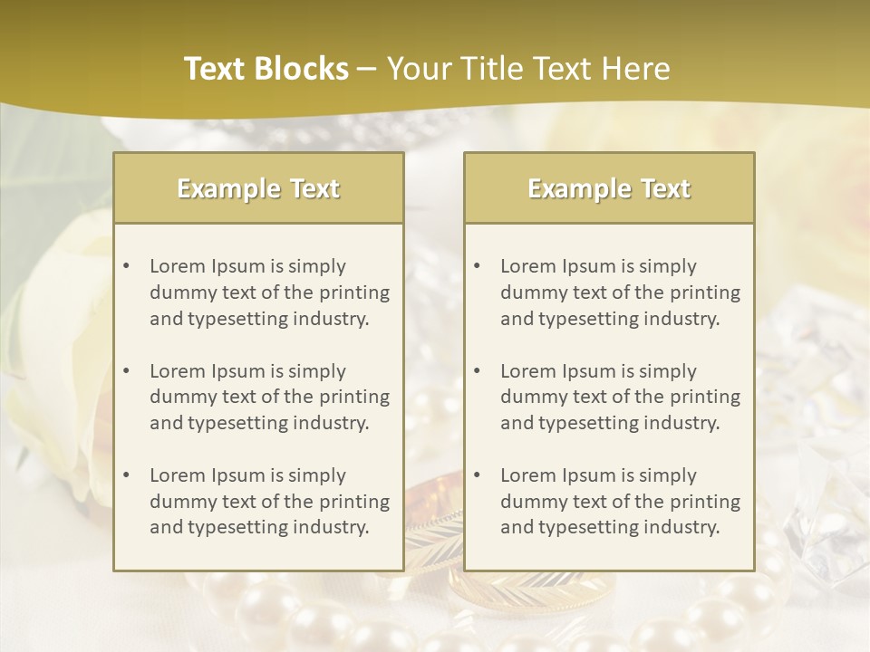 Leaflet Love Rose PowerPoint Template