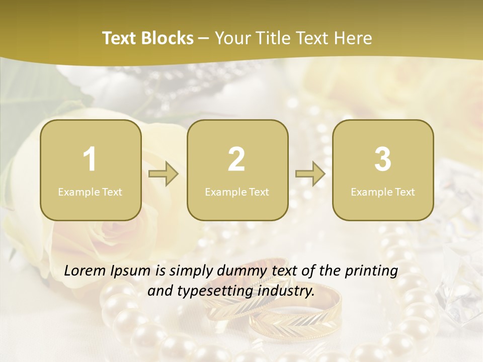 Leaflet Love Rose PowerPoint Template