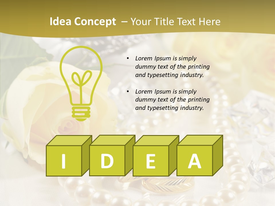 Leaflet Love Rose PowerPoint Template