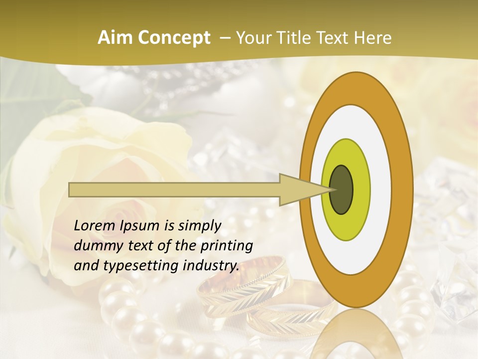 Leaflet Love Rose PowerPoint Template