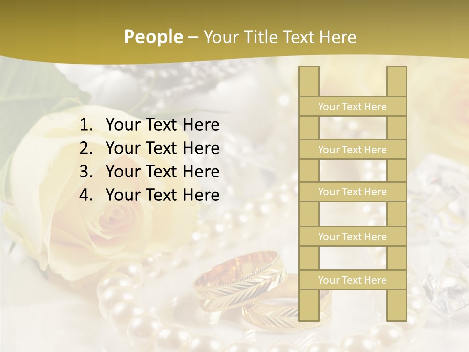 Leaflet Love Rose PowerPoint Template