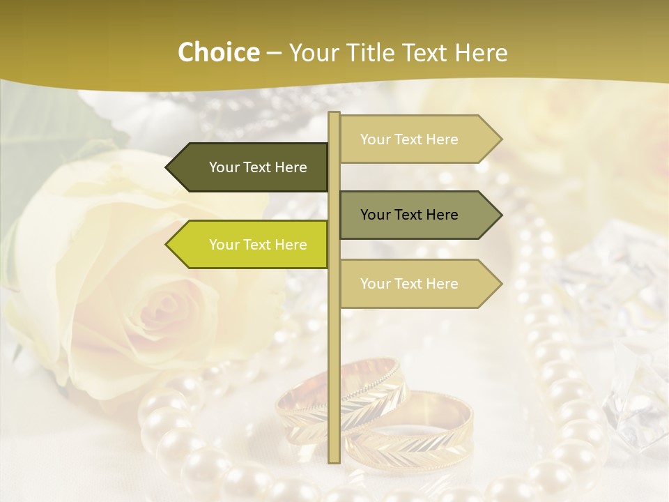 Leaflet Love Rose PowerPoint Template