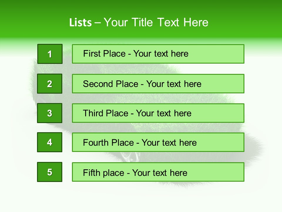Change Grass Conservation PowerPoint Template