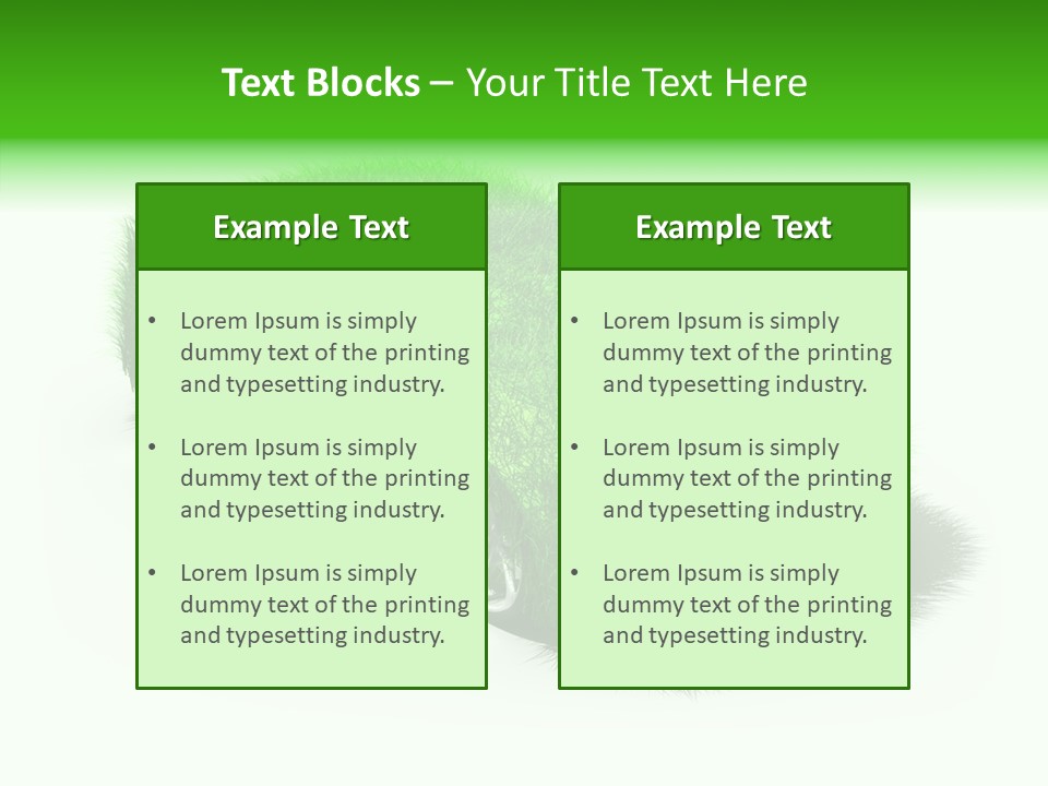 Change Grass Conservation PowerPoint Template