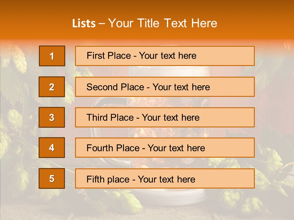 Lifestyle Brown Still Life PowerPoint Template
