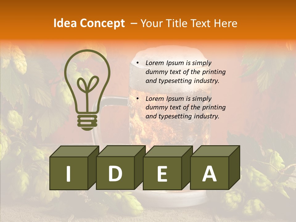 Lifestyle Brown Still Life PowerPoint Template