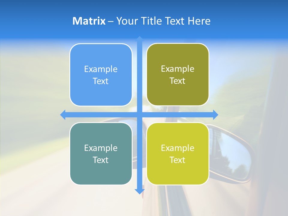 Mirror Zoom Blurred PowerPoint Template