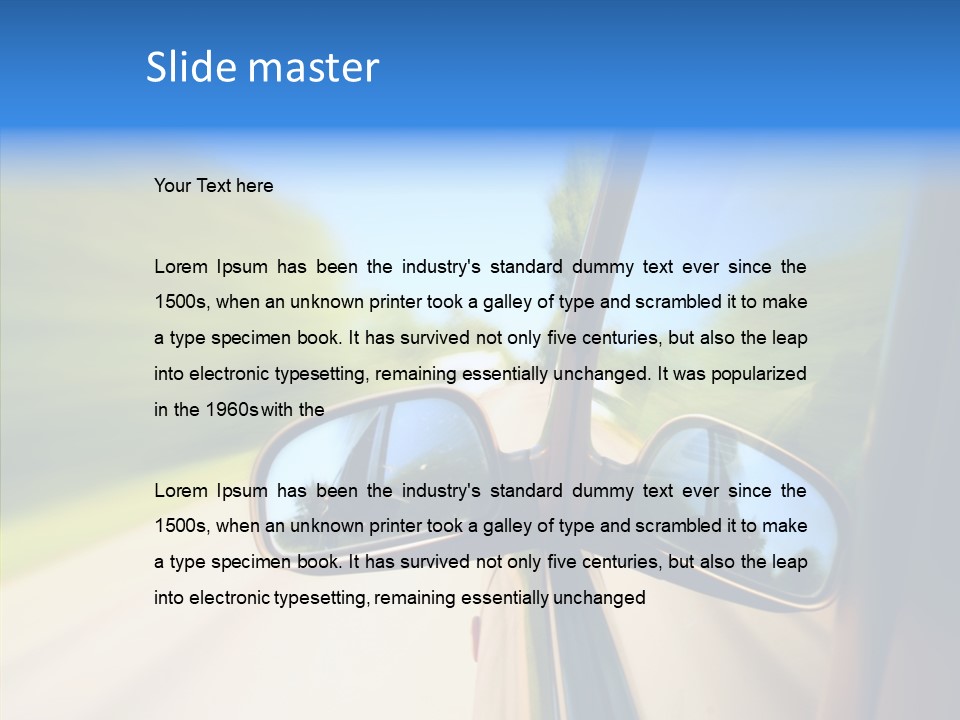 Mirror Zoom Blurred PowerPoint Template
