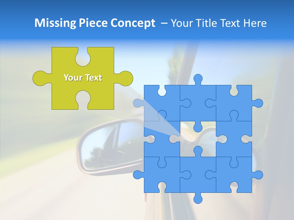 Mirror Zoom Blurred PowerPoint Template