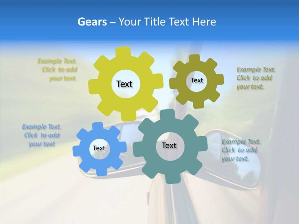 Mirror Zoom Blurred PowerPoint Template