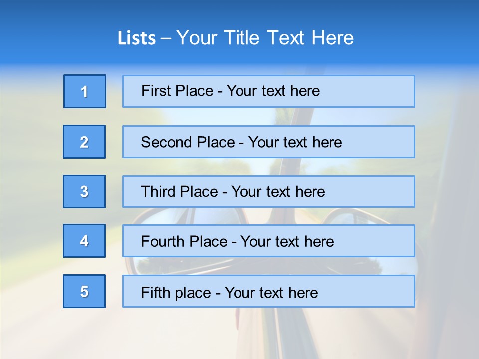 Mirror Zoom Blurred PowerPoint Template
