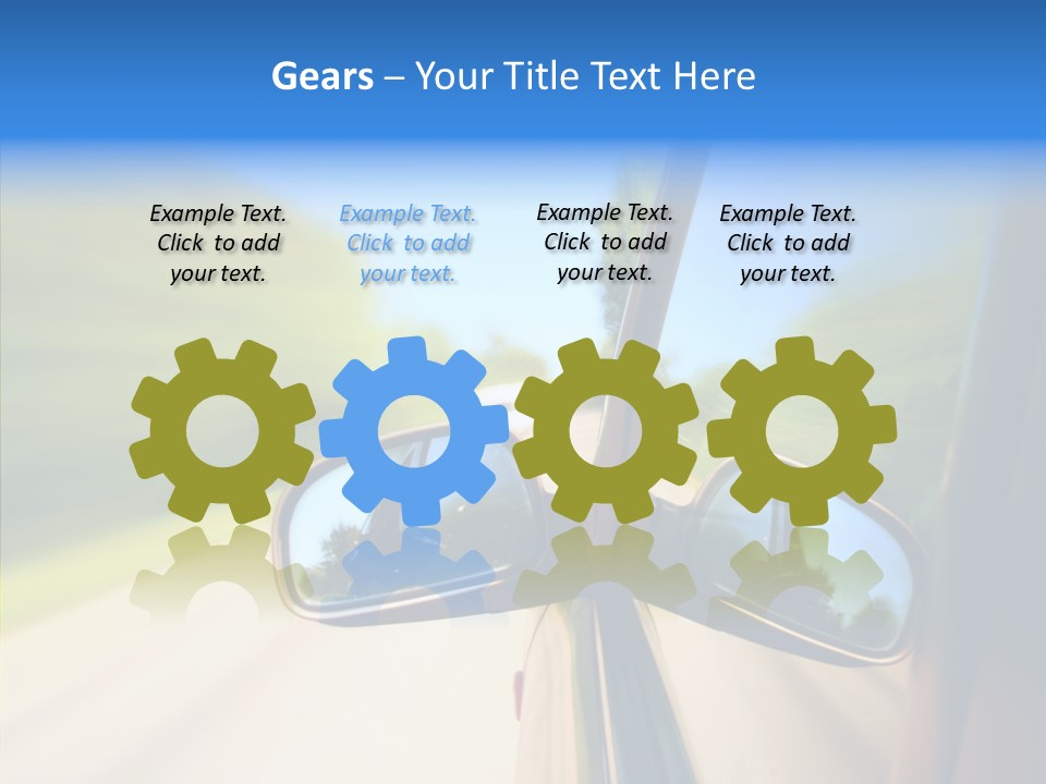 Mirror Zoom Blurred PowerPoint Template