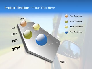 Mirror Zoom Blurred PowerPoint Template