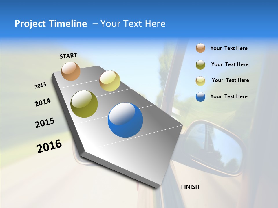 Mirror Zoom Blurred PowerPoint Template