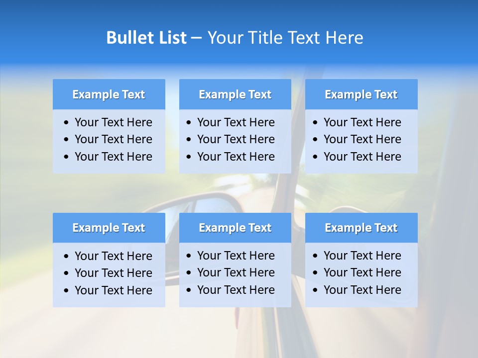Mirror Zoom Blurred PowerPoint Template