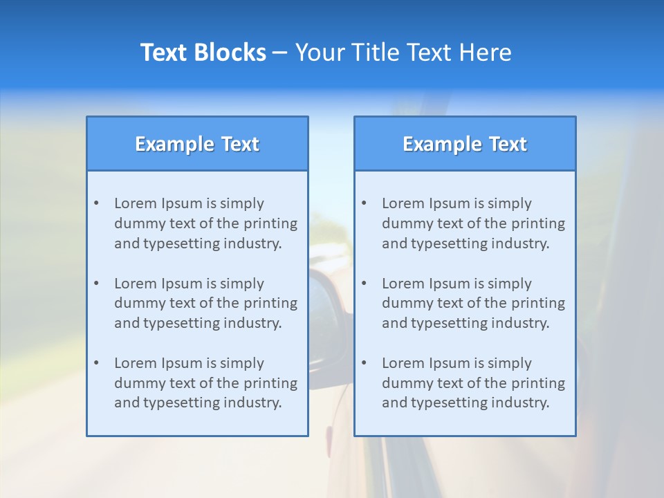 Mirror Zoom Blurred PowerPoint Template