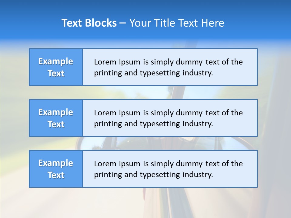 Mirror Zoom Blurred PowerPoint Template
