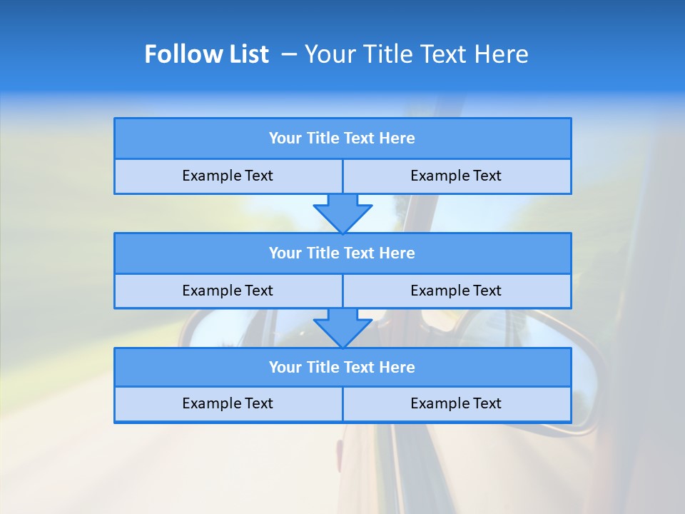Mirror Zoom Blurred PowerPoint Template